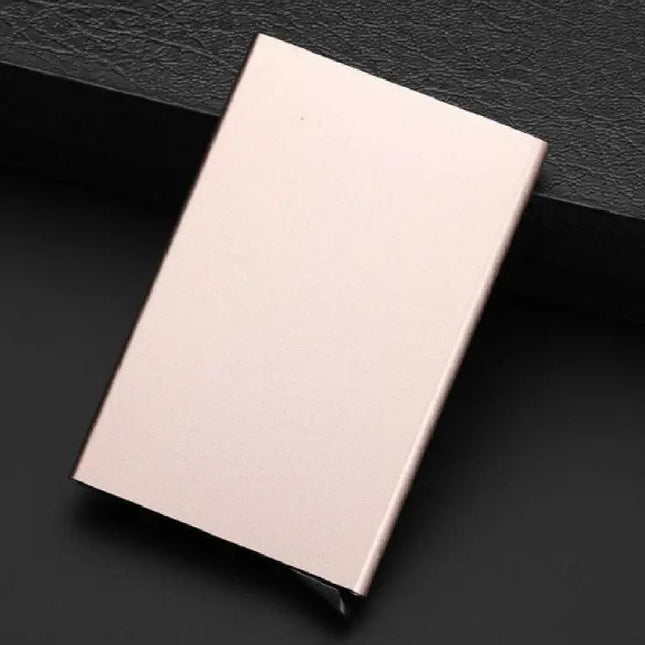 Antimagnetic Card Holder for Business Cards With Easy Pop-Up
