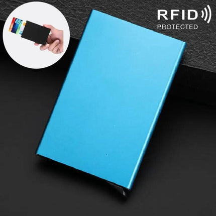 Antimagnetic Card Holder for Business Cards With Easy Pop-Up