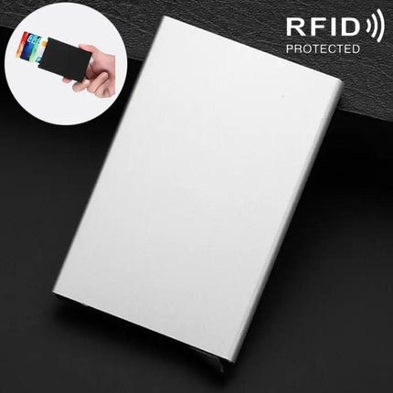 Antimagnetic Card Holder for Business Cards With Easy Pop-Up