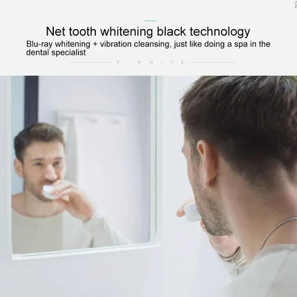 Vwhite Silicone Electric Toothbrush With 3 Cleaning Modes
