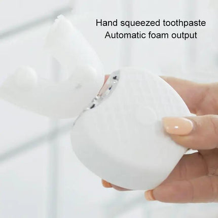 Vwhite Silicone Electric Toothbrush With 3 Cleaning Modes