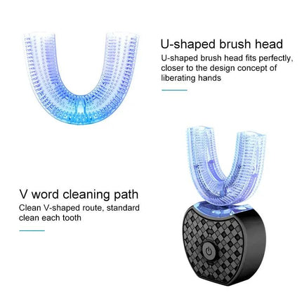 Vwhite Silicone Electric Toothbrush With 3 Cleaning Modes