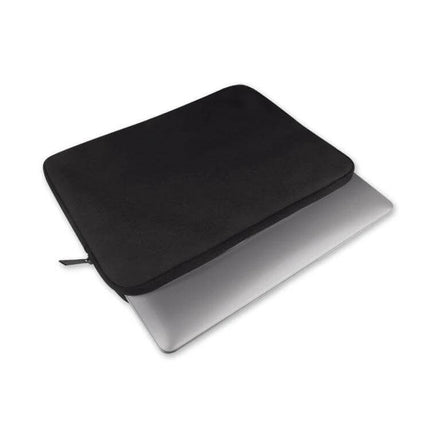 Soft Oxford Cloth Protective Bag for 14-Inch Laptops and Tablets - black zip sleeve with soft interior lining protecting laptop