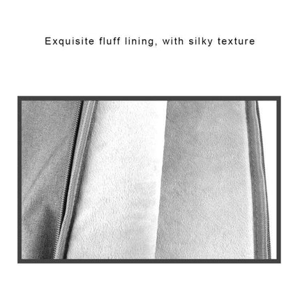 Soft Oxford Cloth Protective Bag for 14-Inch Laptops and Tablets showing close-up of soft fluffy interior lining and zipper