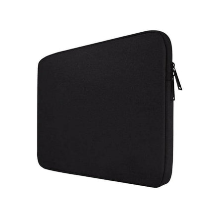 Oxford Cloth Protective Bag for Laptops Up to 15.6 Inches, Various Colors - Black zippered sleeve for daily commute and travel protection