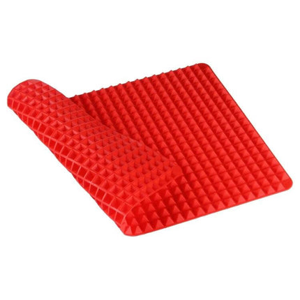 Multi Function Silicone Barbecue Pad Nonstick For Grilling red textured nonstick silicone grilling pad for barbecue and camping