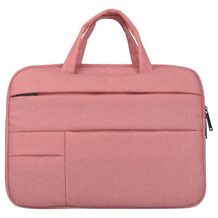 14-Inch Laptop Sleeve for Everyday Protection and Storage in pink with front pockets and carry handle