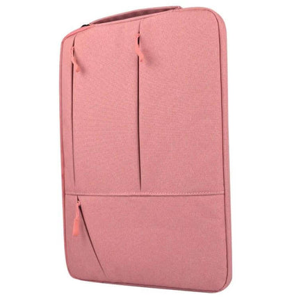 Soft Protective Sleeve for 13.3 Inch Laptops and Accessories in Pink With Zippered Pockets And Padded Interior