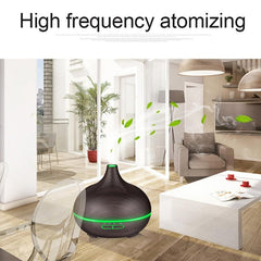 W350 14W 300ML Wood Grain Essential Oil Diffuser and Humidifier with LED Light for Home and Office