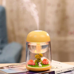 Imycoo WT602 2W USB Rechargeable Mini Aromatherapy Humidifier with Colorful LED Night Light - 180ml Capacity