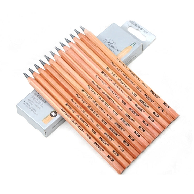 12pcs Drawing Writing Sketch Wooden Pencil Pre-sharpened 2B Art Graphite Pencils, 2B