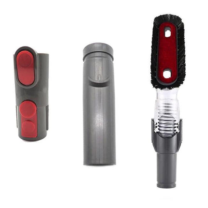 Practical Bendable Handheld Tool Kit for Dyson Vacuums – gray adapters and flexible brush accessory for V6 V7 V8 V9 V10 maintenance