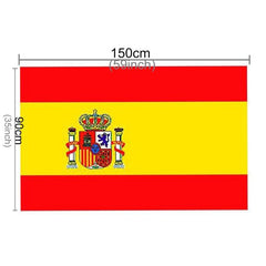 Bandera de España de poliéster, tamaño: 150 x 90 cm