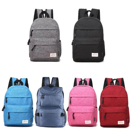 Canvas Laptop Backpack For 13-15 Inch Laptops Everyday Use - Casual durable canvas backpack in multiple colors with dedicated laptop compartment