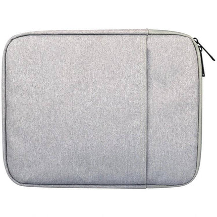 Protective Sleeve for iPad Mini with Accessory Storage Options slim gray breathable sleeve with front pocket and zipper
