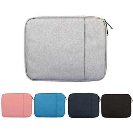 Protective Sleeve for iPad Mini with Accessory Storage Options in gray with zippered pocket and multiple color choices