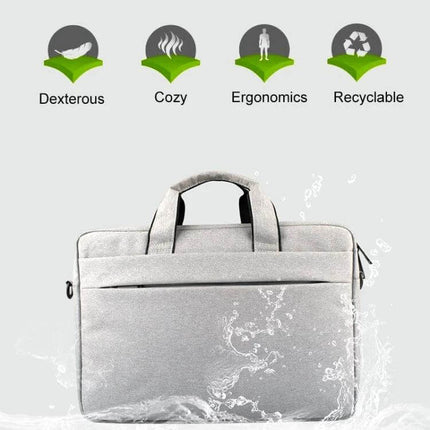 Practical Shoulder Bag for Laptops Up to 15.6 Inches in waterproof polyester with handles and front pocket, lightweight and durable