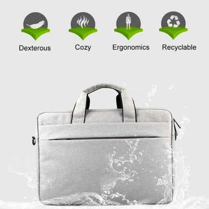 Versatile Protective Laptop Bag for 14-Inch Devices in waterproof polyester, shoulder handbag and crossbody carry options