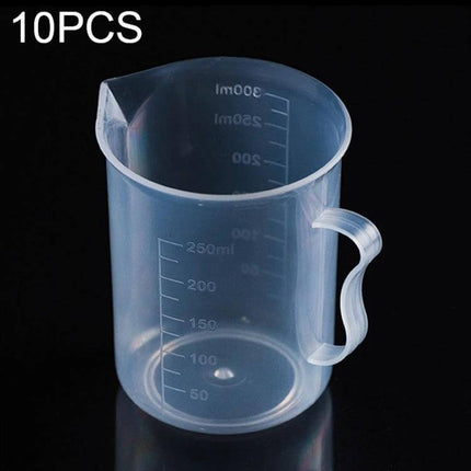 Plastic Measuring Cup 250ml For Everyday Kitchen Use - clear lightweight plastic measuring cup with handle and visible 250ml markings for cooking and baking