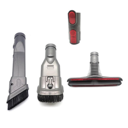 Replacement Brush Kit for Dyson V6 to V10 Vacuums — set of 3 brush attachments and connector for V6 V7 V8 V9 V10 models