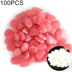 Luminous Garden Pebble Set - 100 PCS Glowing Stones for Pathways and Décor