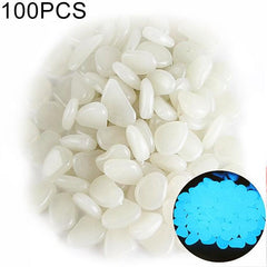 Luminous Garden Pebble Set - 100 PCS Glowing Stones for Pathways and Décor