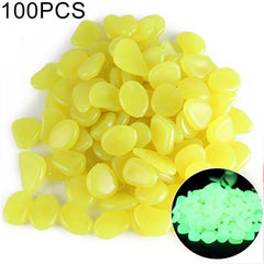 Luminous Garden Pebble Set - 100 PCS Glowing Stones for Pathways and Décor