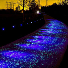 100 piedras luminosas que brillan en la oscuridad para jardín, caminos, decoración y plantas