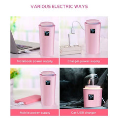 Compact 2W LED Humidifier with 260ml Water Tank and Night Light