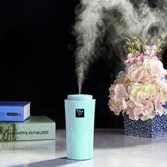 Compact 2W LED Humidifier with 260ml Water Tank and Night Light