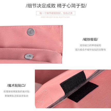 Protective Laptop Sleeve for 15.4-Inch Devices with Carry Handle pink magnetic closure and handle, protective interior for commuting