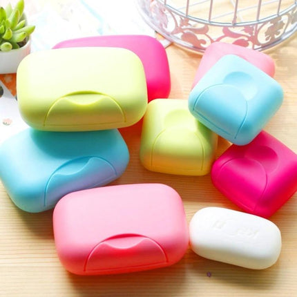 Practical Soap Box for Everyday Home and Travel Needs - colorful compact soap cases keeping bar soap dry at home or in a travel bag