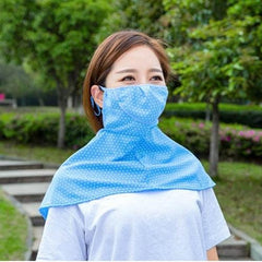 Polaina de cuello de verano con protección UV y máscara transpirable para actividades al aire libre - Entrega en color aleatorio