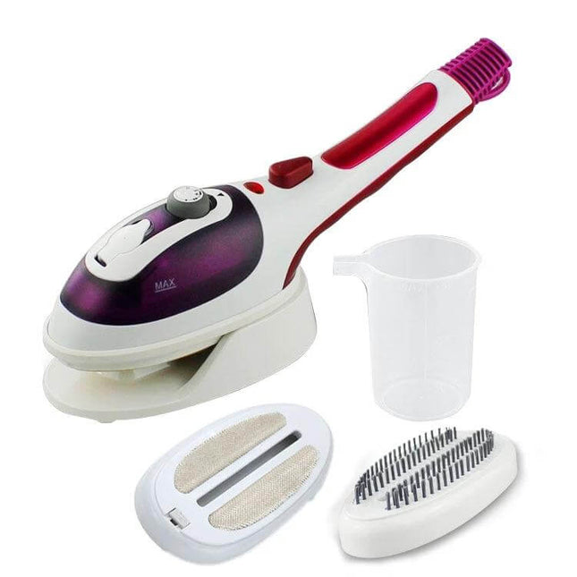 Handheld Travel Clothes Steamer Blue For Wrinkle Free Garments compact travel steamer with accessories for quick wrinkle removal and sanitizing