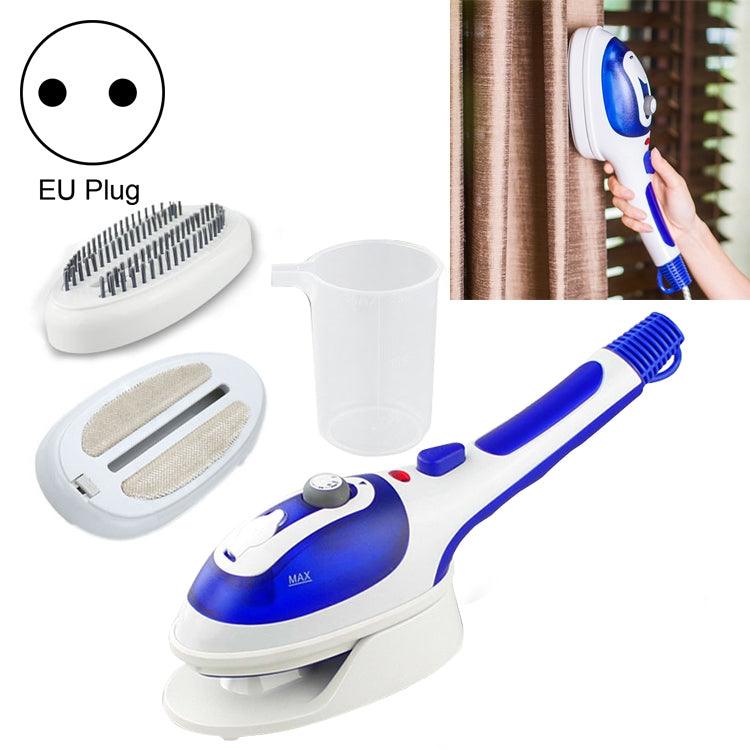 Portable Handheld Garment Steamer with Interchangeable Brush Heads for Home and Travel - EU Plug