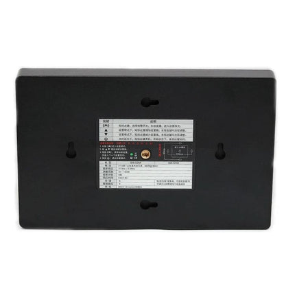 SNDWAY Wall-Mounted Sound Level Meter with Large Display showing rear mounting slots and label for wall installation