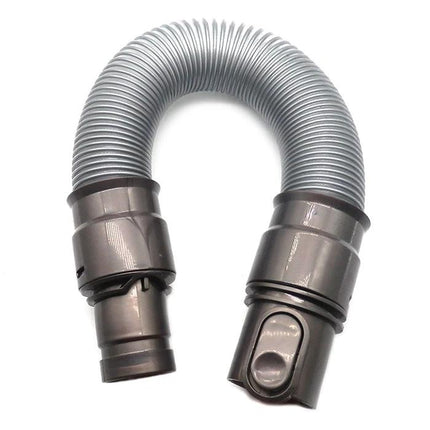 Dyson Compatible Extension Hose for Vacuum Cleaner Reach and Connectivity - flexible silver replacement hose extending reach and connectivity