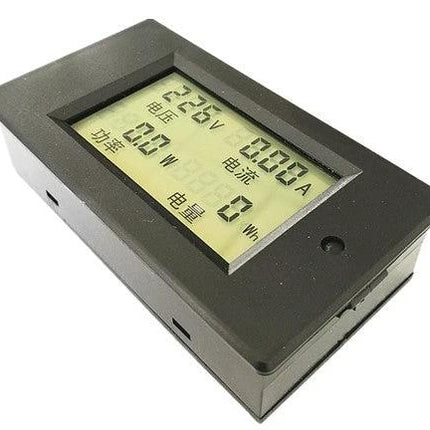 Digital Meter for Monitoring Home Electrical Voltage and Current - pzem-061 V2.0 panel showing voltage, current, power and energy readings