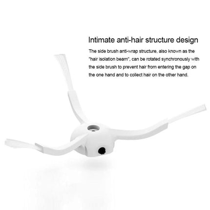 Xiaomi Sweeping Robot Main Brush and Filter Replacement Kit - three-arm anti-hair side brush for Xiaomi stone sweeper models