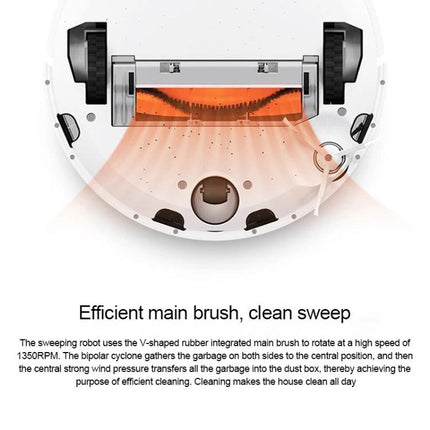 Xiaomi Sweeping Robot Main Brush and Filter Replacement Kit showing underside main brush and filter for efficient cleaning