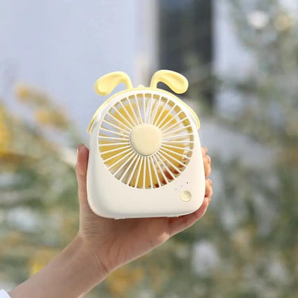 Rabbit Shape Mini Portable Fan For Desk And Travel With 1200mAh Battery