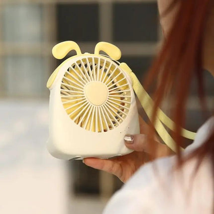 Rabbit Shape Mini Portable Fan For Desk And Travel With 1200mAh Battery