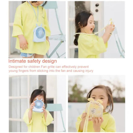 Rabbit Shape Mini Portable Fan For Desk And Travel With 1200mAh Battery