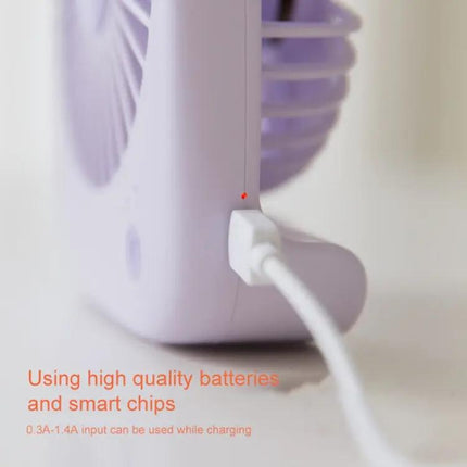Rabbit Shape Mini Portable Fan For Desk And Travel With 1200mAh Battery