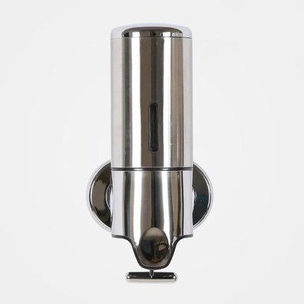 Stainless Steel Wall-Mounted Soap Dispenser for Bathroom Essentials mounted stainless steel dispenser with nozzle and window for soap level