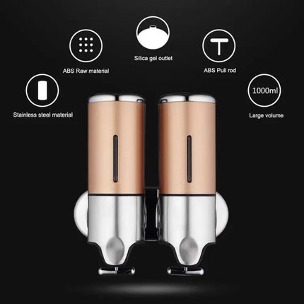 Wall Mounted Refillable Soap Dispenser For Bathroom