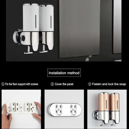 Wall Mounted Refillable Soap Dispenser For Bathroom