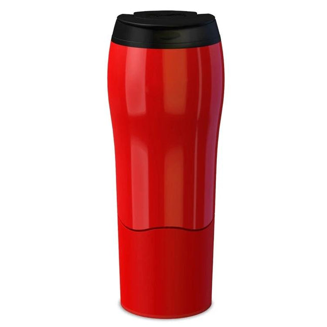 Mighty Mug Solo Travel Mug 500ml For Coffee, Tea, On The Go - red travel mug with Smart Grip Technology, one-handed spill-resistant design