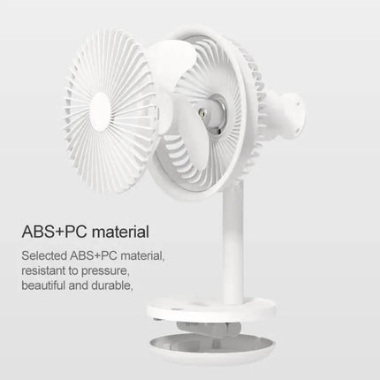 SOLOVE Mini USB Rechargeable Desk Fan For Dormitory And Office