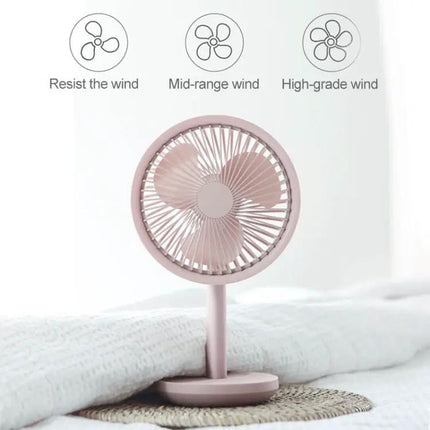 SOLOVE Mini USB Rechargeable Desk Fan For Dormitory And Office